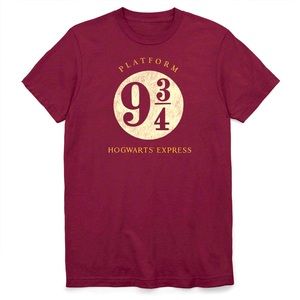 Harry Potter “Platform 9 3/4” Men’s Tee, Size Large